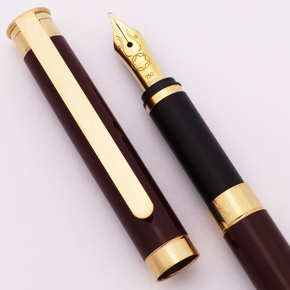 Montblanc Noblesse Fountain Pen (2nd Version, 1980s) - Burgundy, C